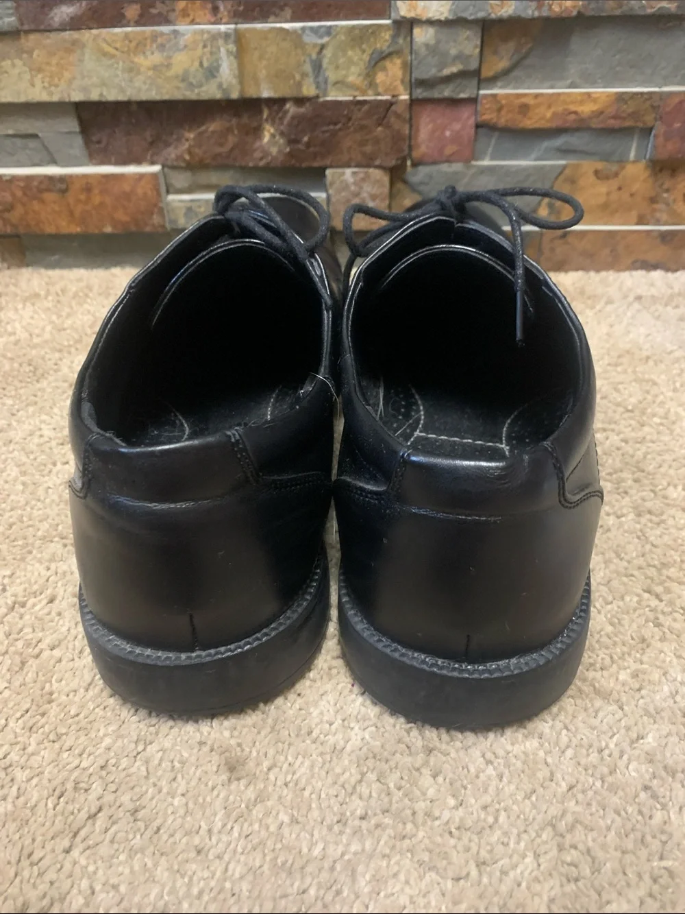 Men's Black Dress Oxfords - Classic Lace-Up Formal Shoes van Heusen Larry 11